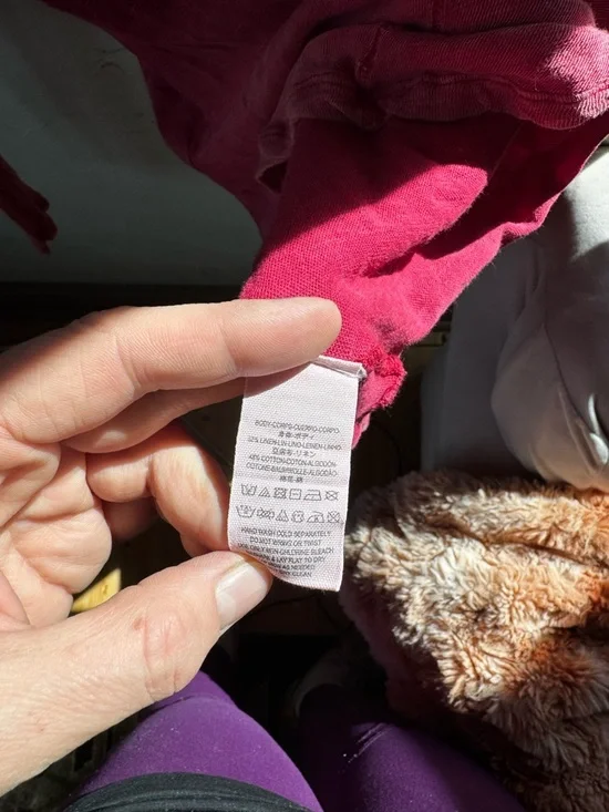 Free People We The Free Santa Cruz BOHO Henley Red Size Medium - Picture 9 of 9